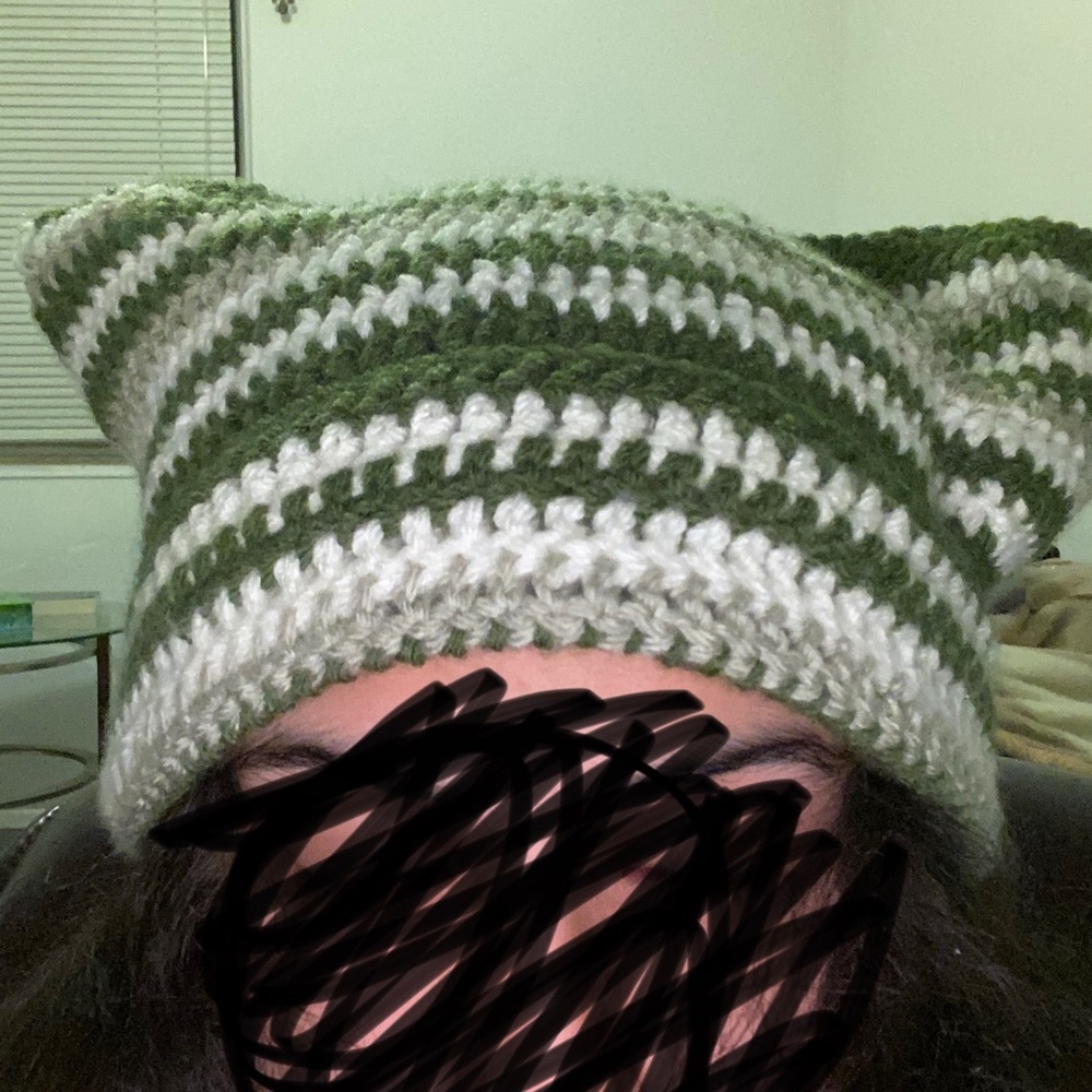Crochet cat hat